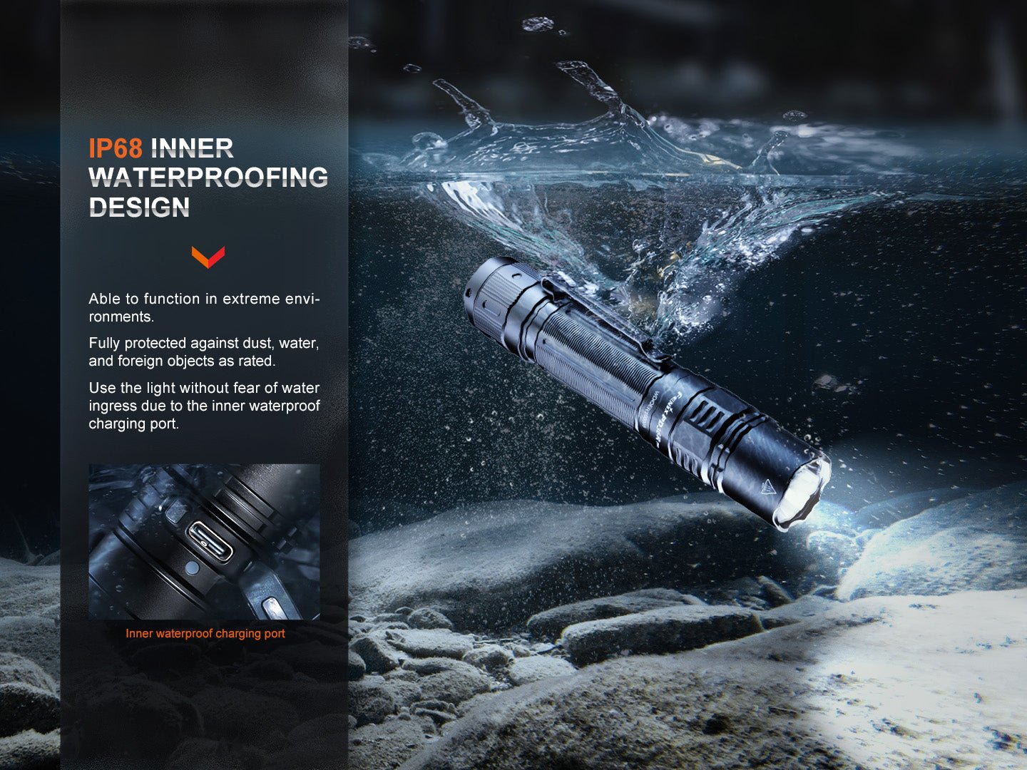 Fenix PD36R Pro 2800 Lumen Flashlight - Energize Trek