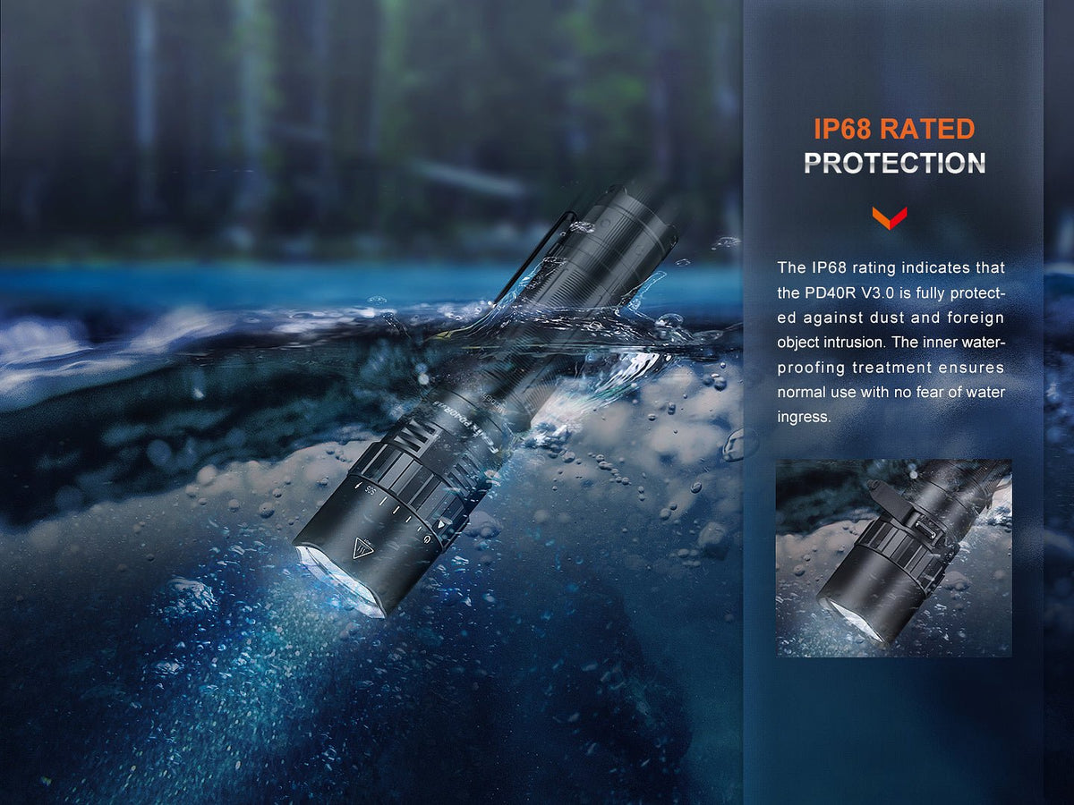 Fenix PD40R V3 Rechargeable Flashlight - Energize Trek