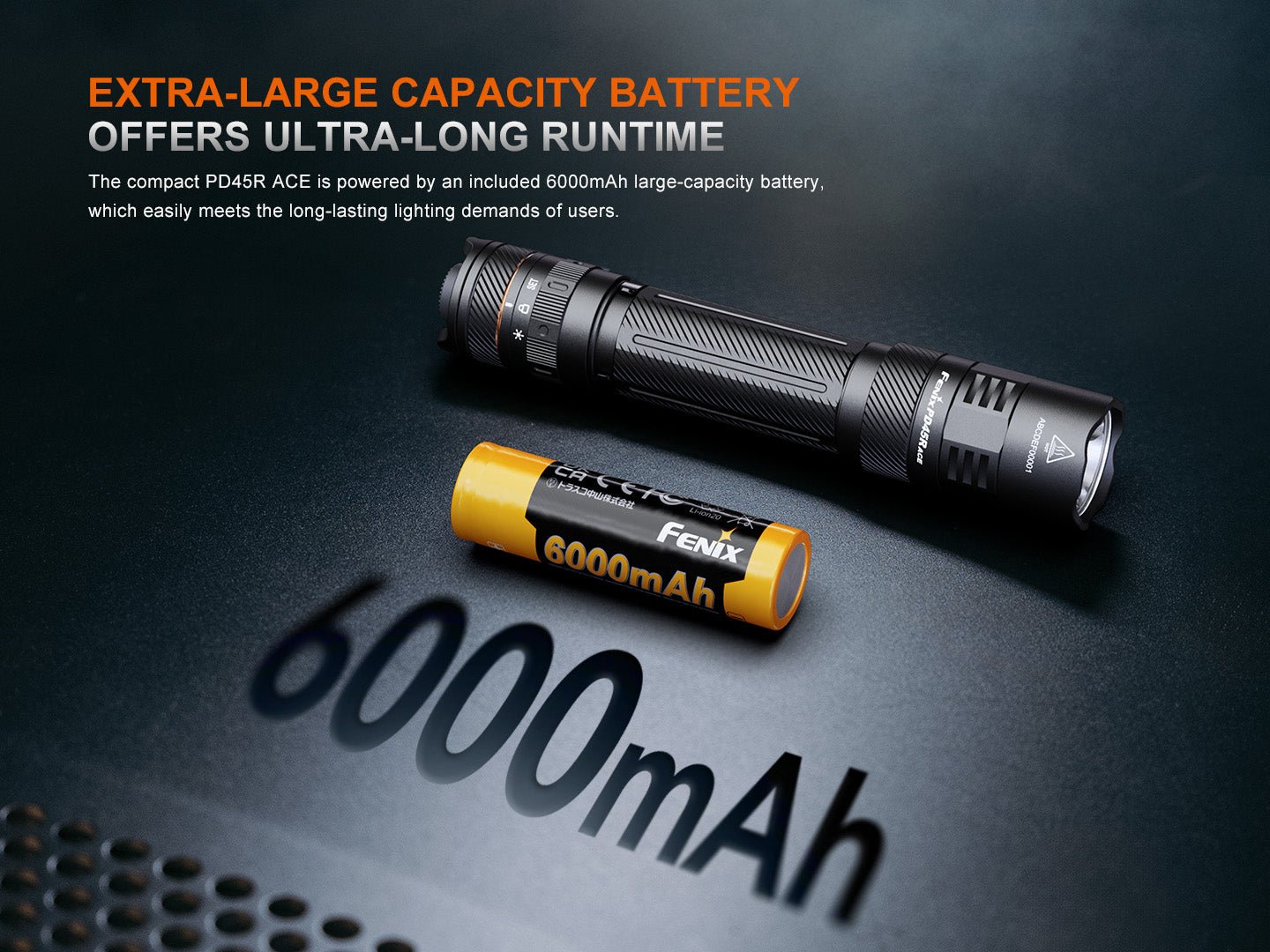 Fenix PD45R ACE Multi-Mode Tactical Flashlight - Energize Trek