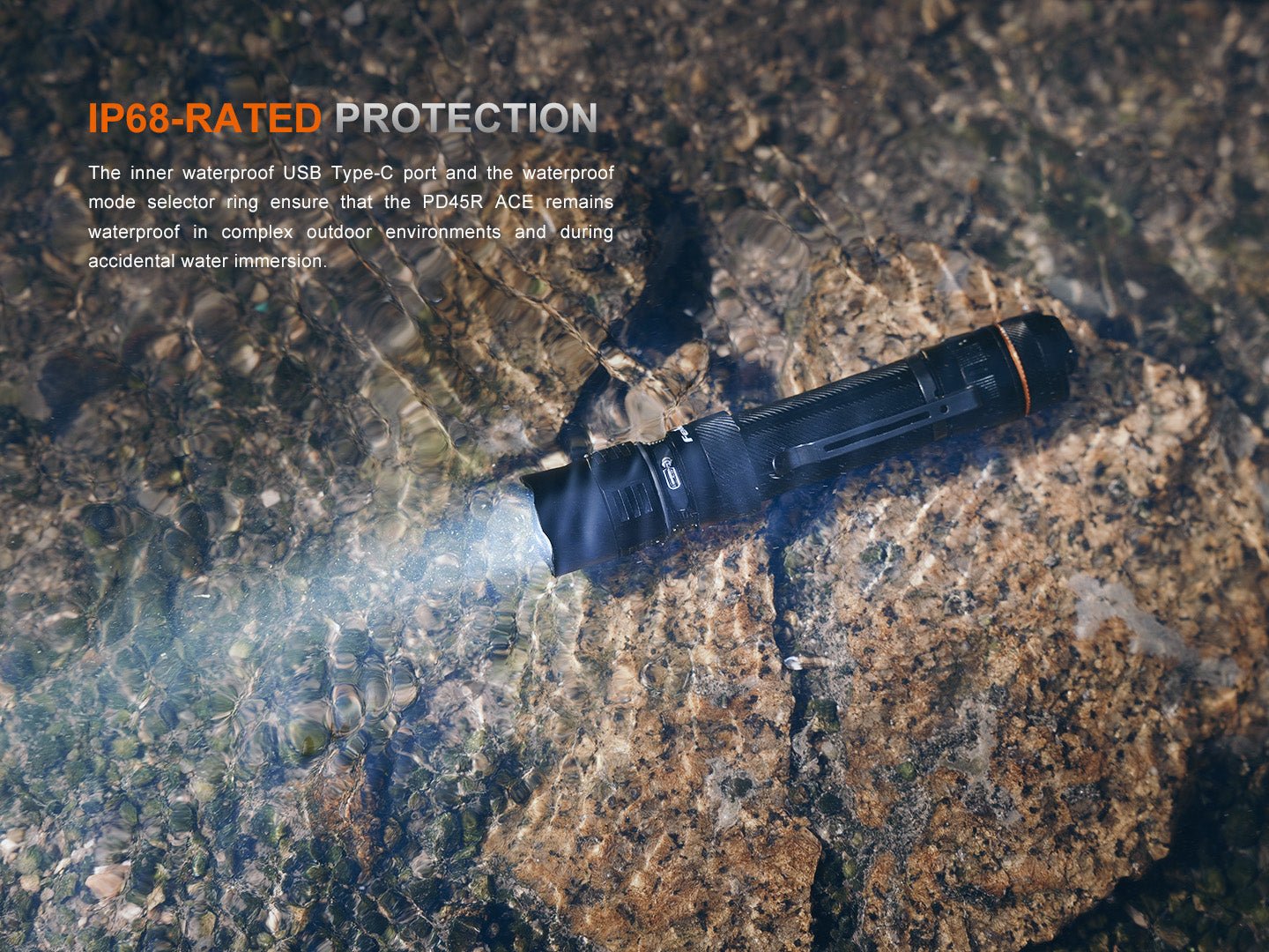 Fenix PD45R ACE Multi-Mode Tactical Flashlight - Energize Trek