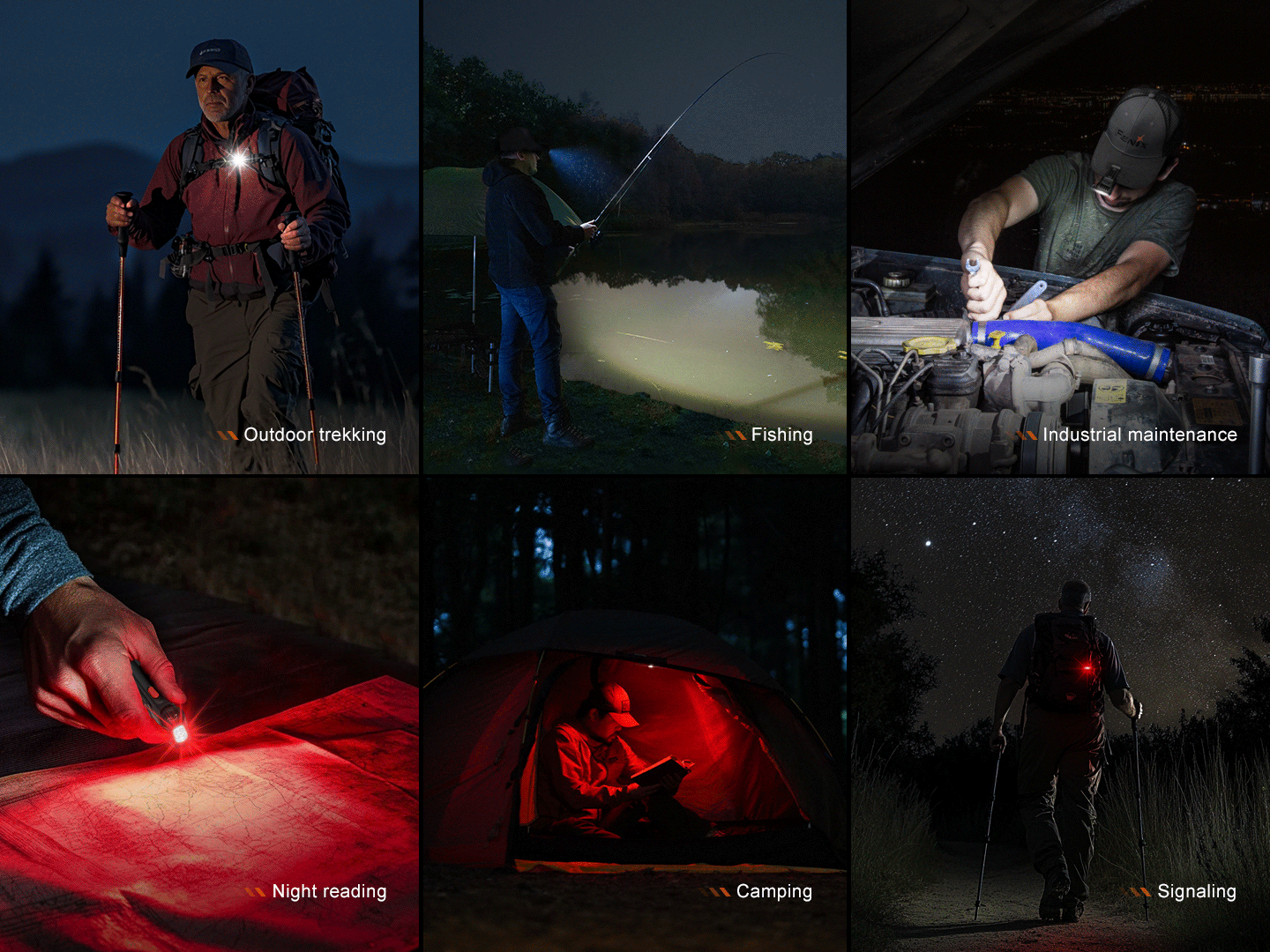 Fenix SW05R Multipurpose Clip-On Light with Red or UV Output - Energize Trek