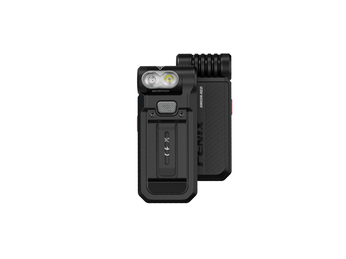 Fenix SW05R Multipurpose Clip-On Light with Red or UV Output - Energize Trek