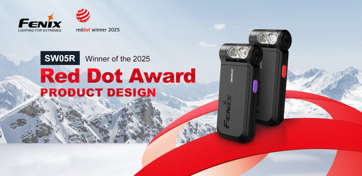 Fenix SW05R Multipurpose Clip-On Light with Red or UV Output - Energize Trek