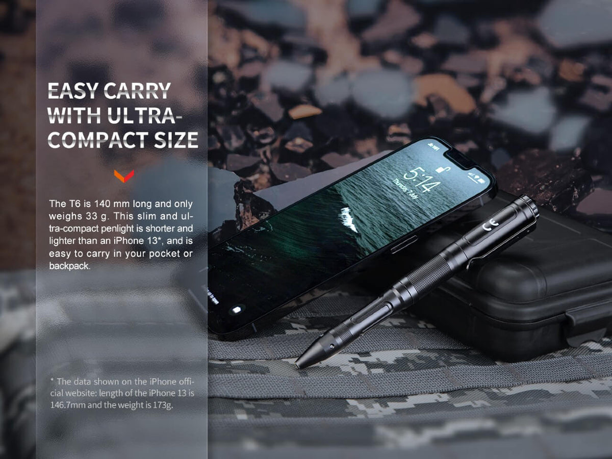 Fenix T6 Tactical LED Penlight - Energize Trek