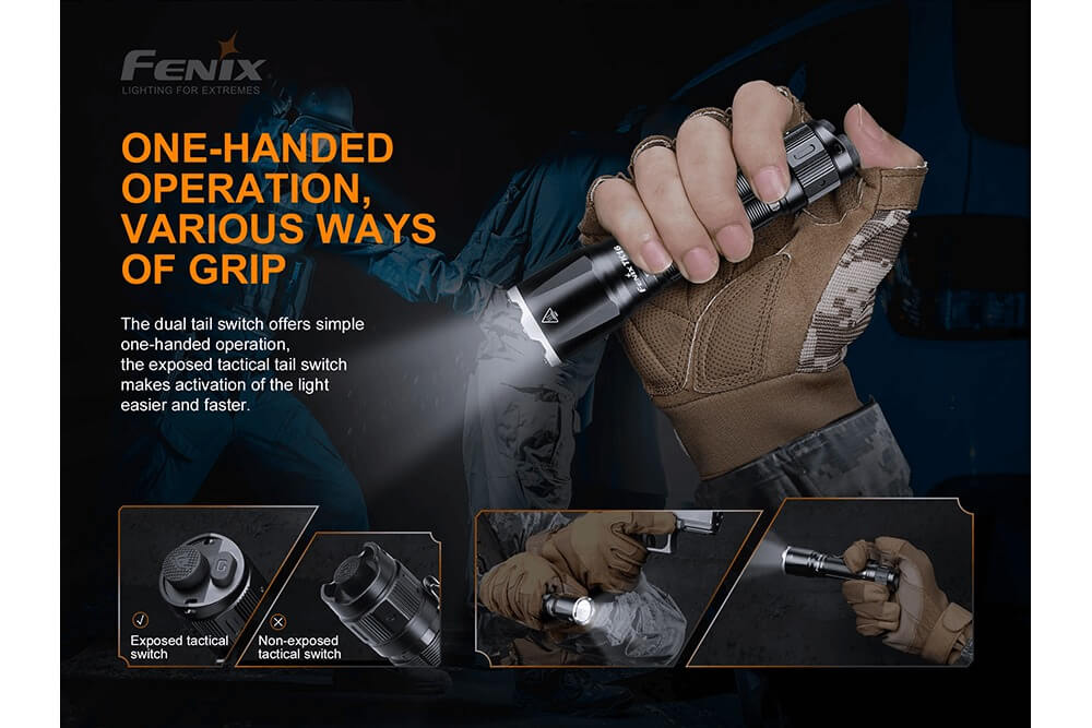 Fenix TK16 V2.0 Tactical Flashlight - 3100 Lumens - Energize Trek