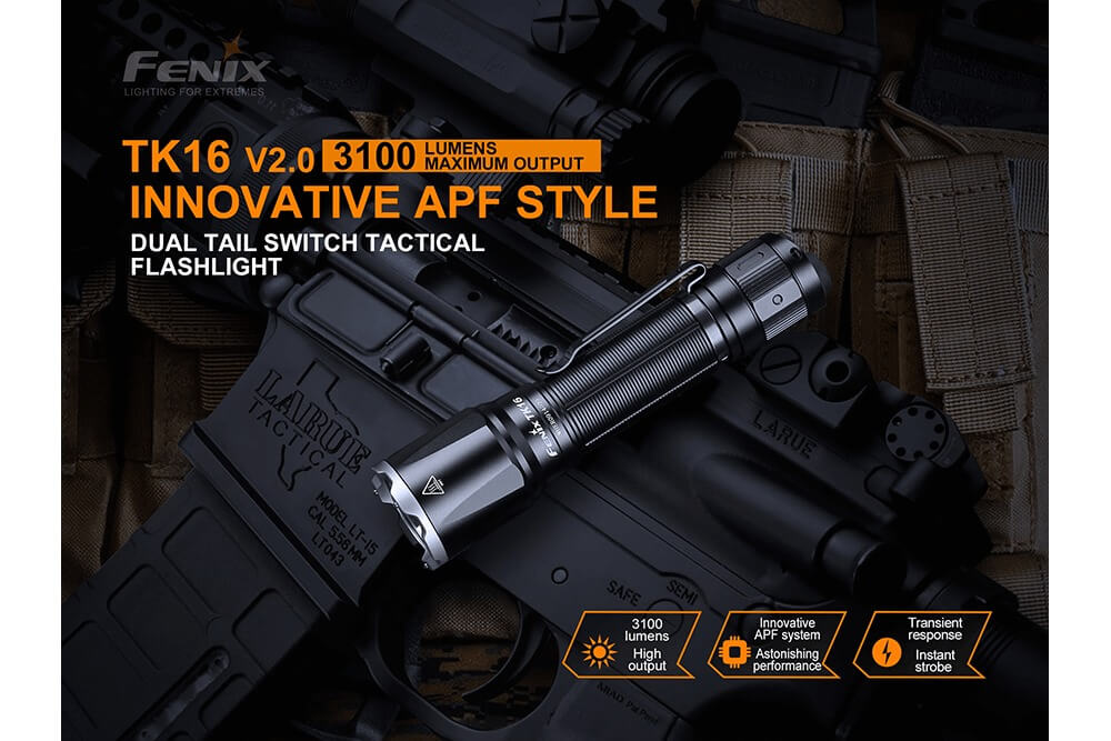 Fenix TK16 V2.0 Tactical Flashlight - 3100 Lumens - Energize Trek