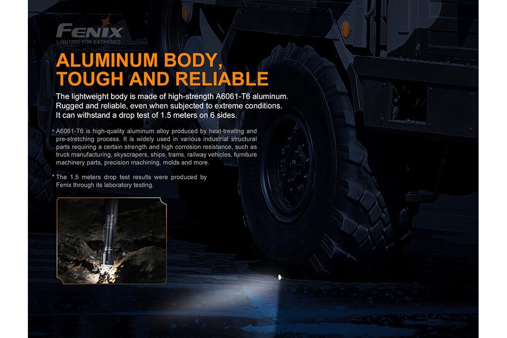 Fenix TK16 V2.0 Tactical Flashlight - 3100 Lumens - Energize Trek