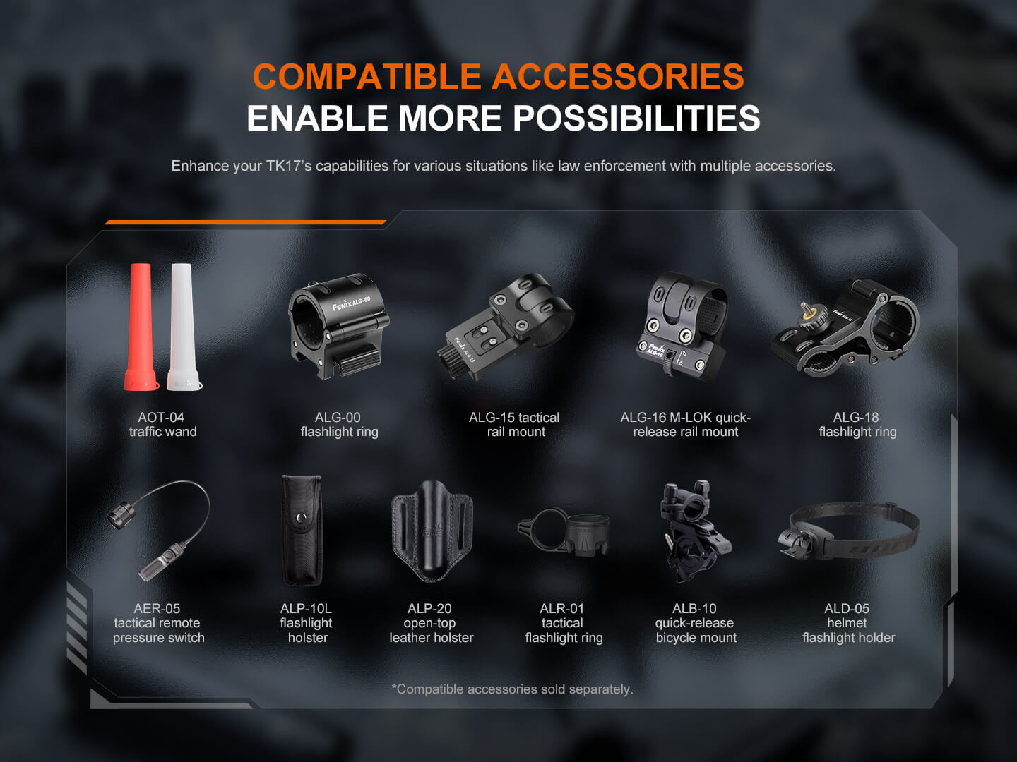 Fenix TK17 Dual Switch Tactical Flashlight - Energize Trek
