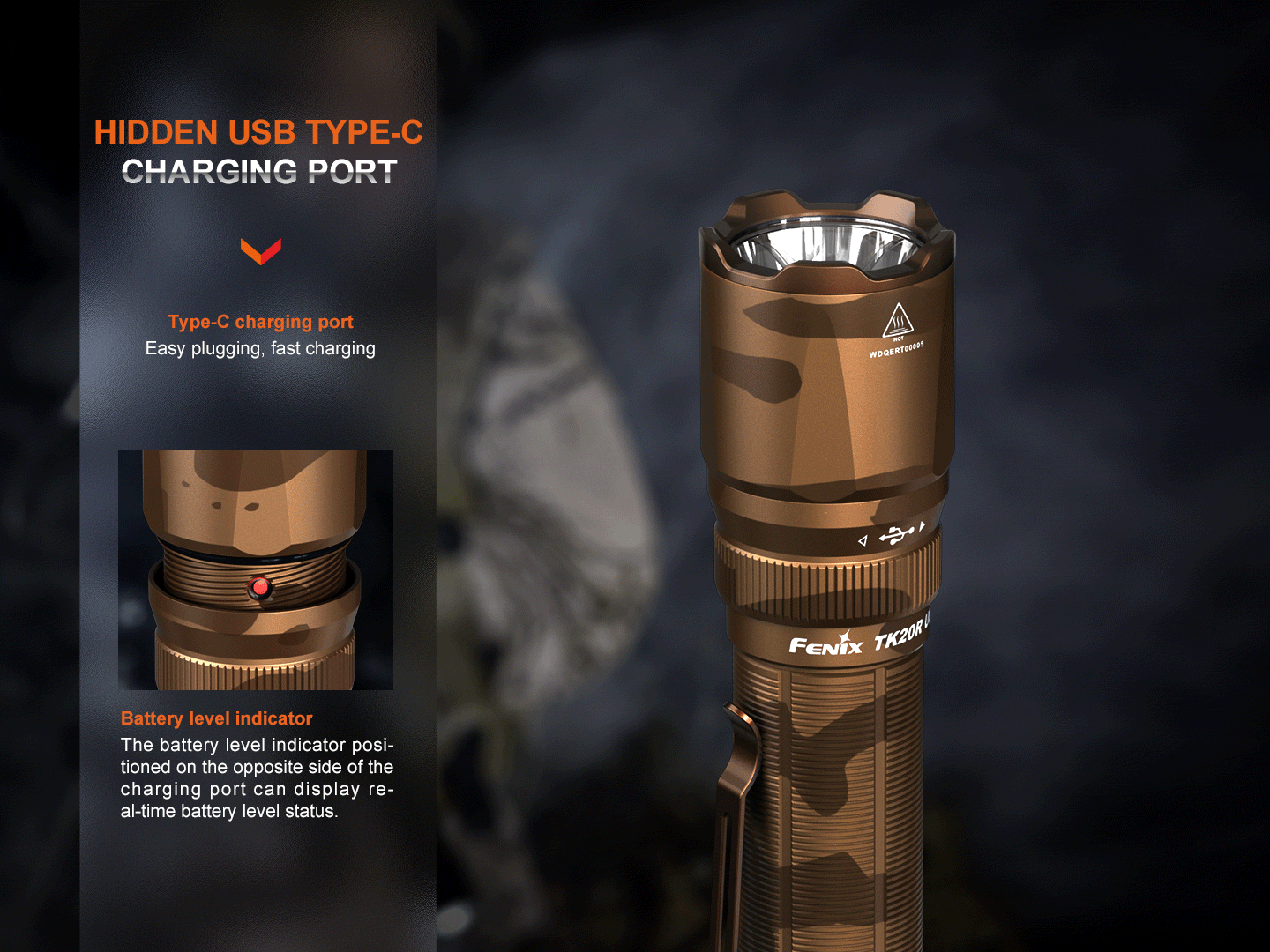 Fenix TK20R UE Tactical LED Flashlight - 2800 Lumens - Energize Trek