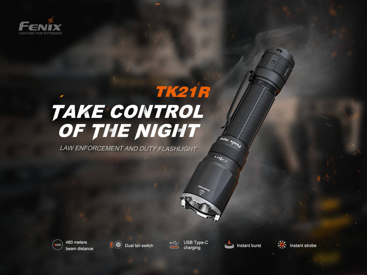 Fenix TK21R Duty Flashlight - Energize Trek