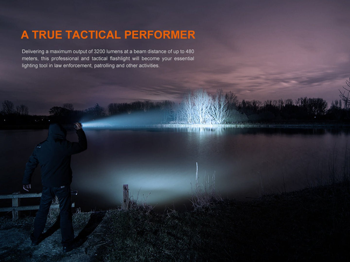 Fenix TK22R Rechargeable Tactical & Duty Flashlight - Energize Trek