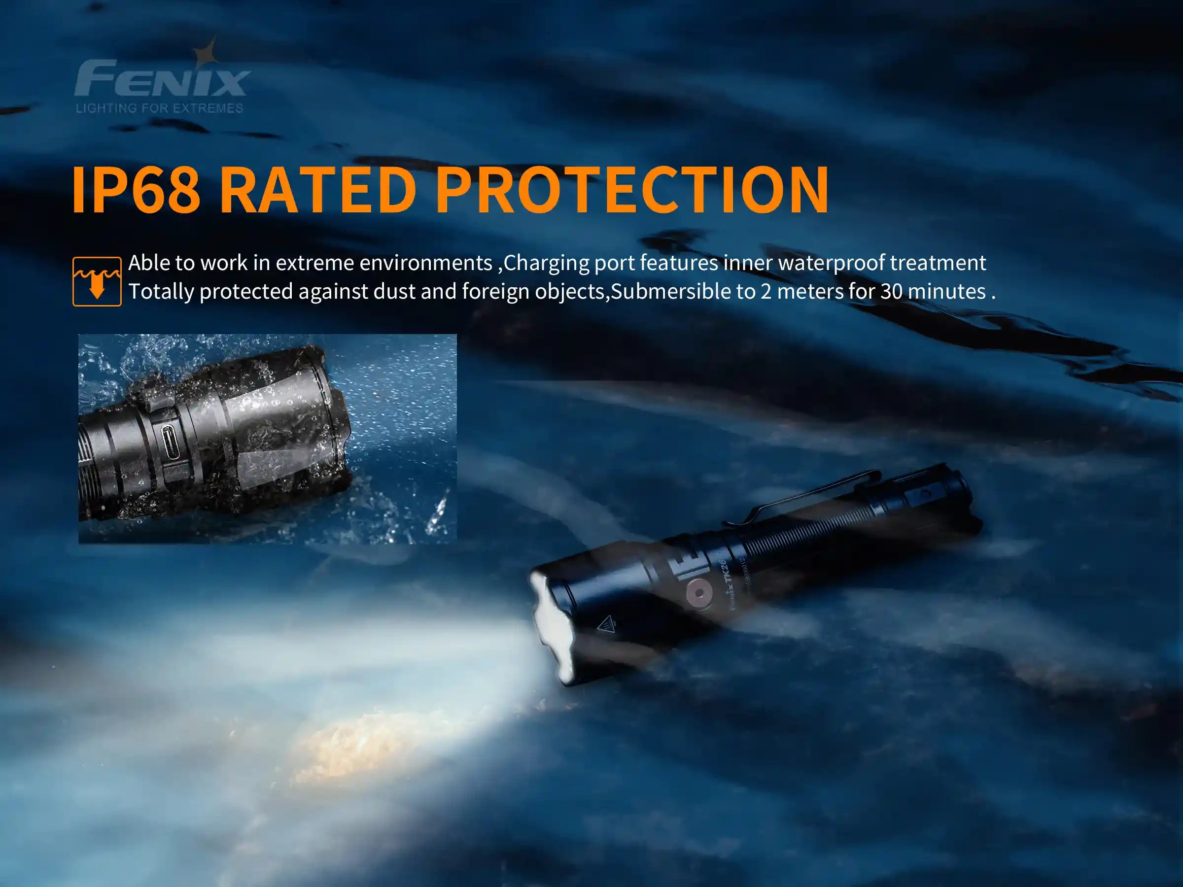 Fenix TK26R Tactical LED Flashlight - 1500 Lumens - Energize Trek