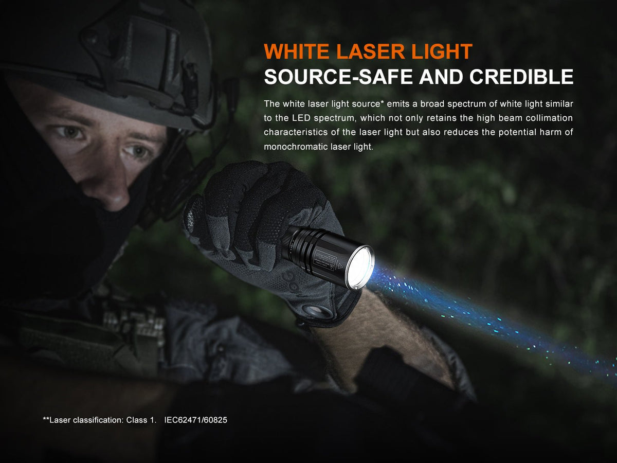Fenix TK30R Tactical White Laser Rechargeable Flashlight - Energize Trek
