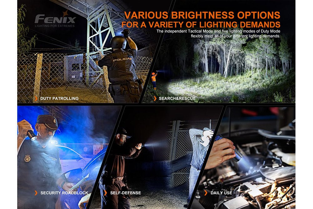 Fenix TK35UE V2.0 Flashlight - 5000 Lumens - Energize Trek