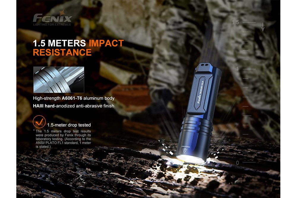 Fenix TK35UE V2.0 Flashlight - 5000 Lumens - Energize Trek