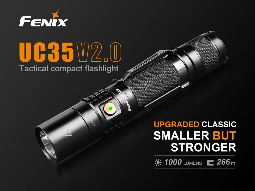 Fenix UC35 V2.0 LED Rechargeable EDC Flashlight - Energize Trek