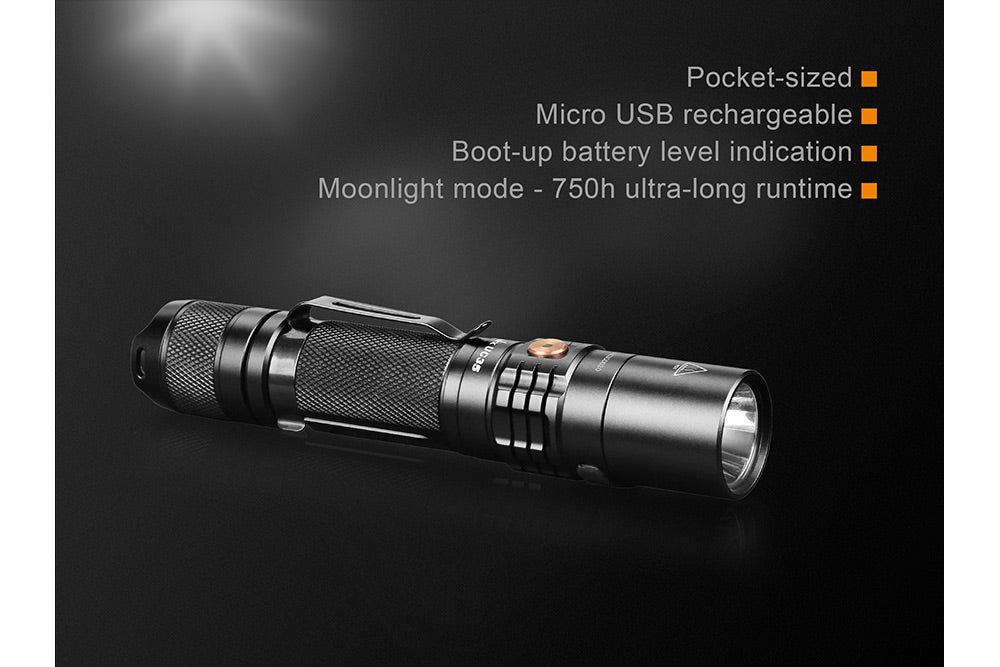 Fenix UC35 V2.0 LED Rechargeable EDC Flashlight - Energize Trek