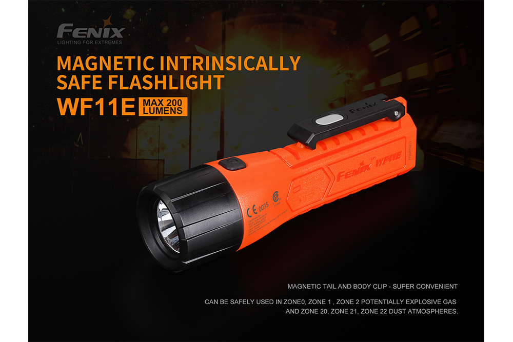 Fenix WF11E Intrinsically Safe Flashlight - Energize Trek