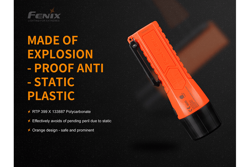 Fenix WF11E Intrinsically Safe Flashlight - Energize Trek