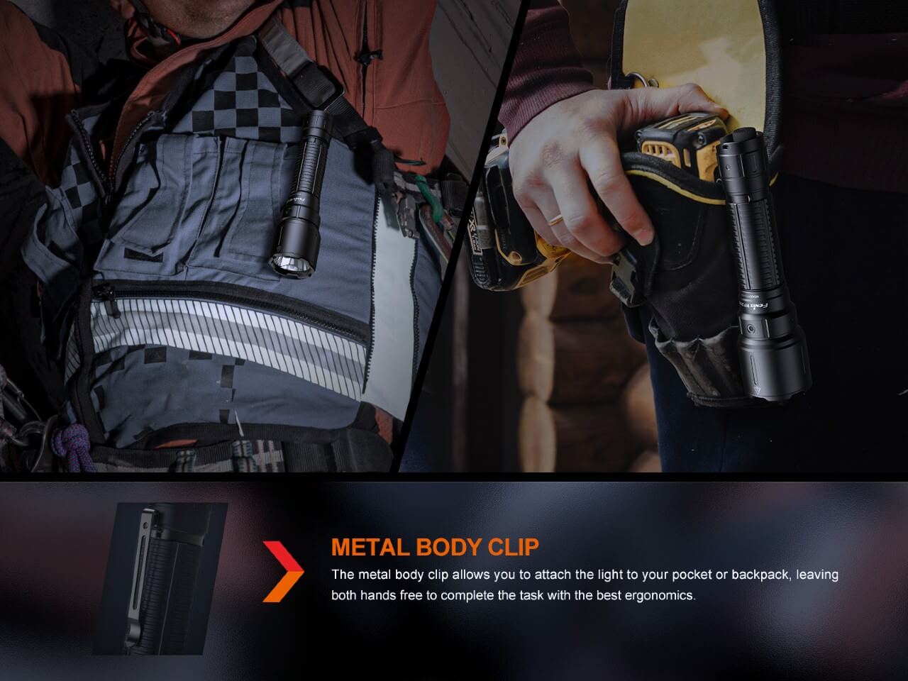 Fenix WF26R Cradle Charging LED Work Flashlight - Energize Trek