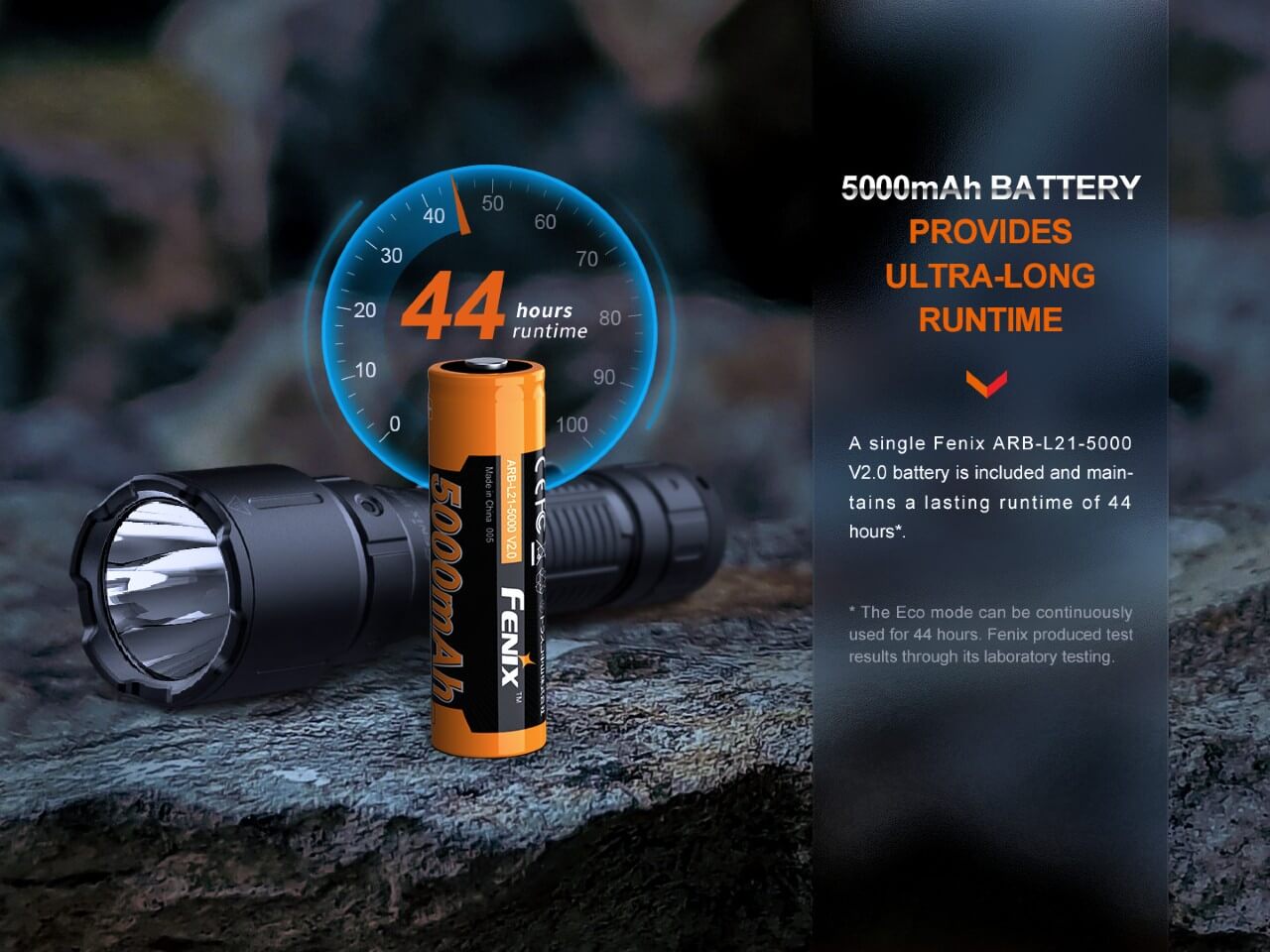 Fenix WF26R Cradle Charging LED Work Flashlight - Energize Trek