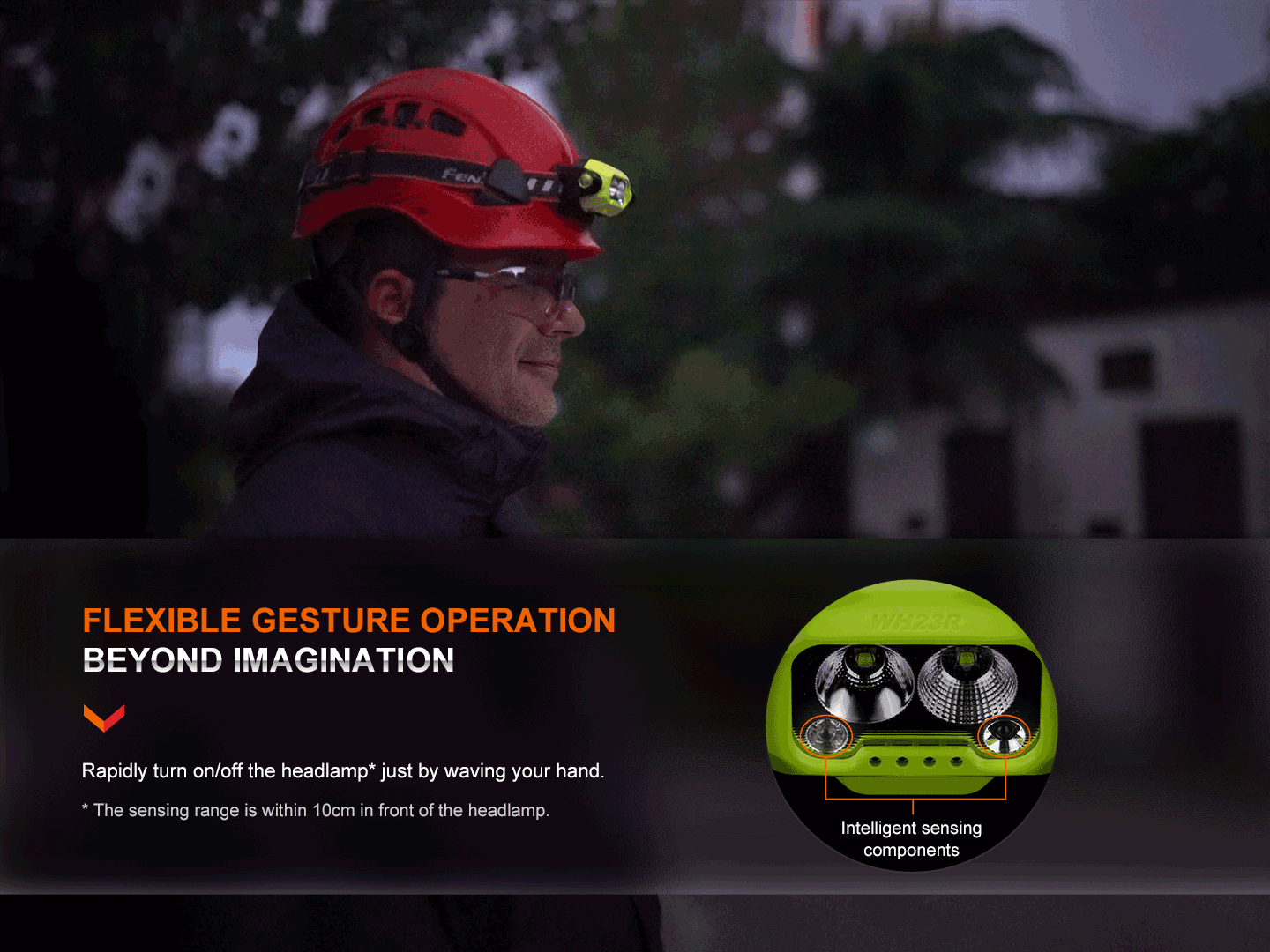 Fenix WH23R Gesture Sensing Industrial LED Headlamp - Energize Trek