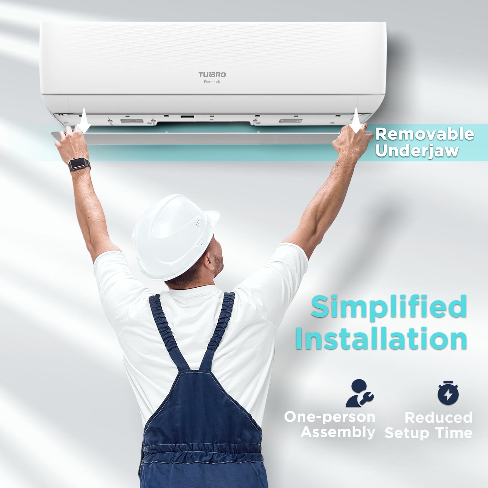 Finnmark 24000 BTU WiFi Ductless Mini Split AC with Heat Pump, 230V (R32 Refrigerant) - Energize Trek