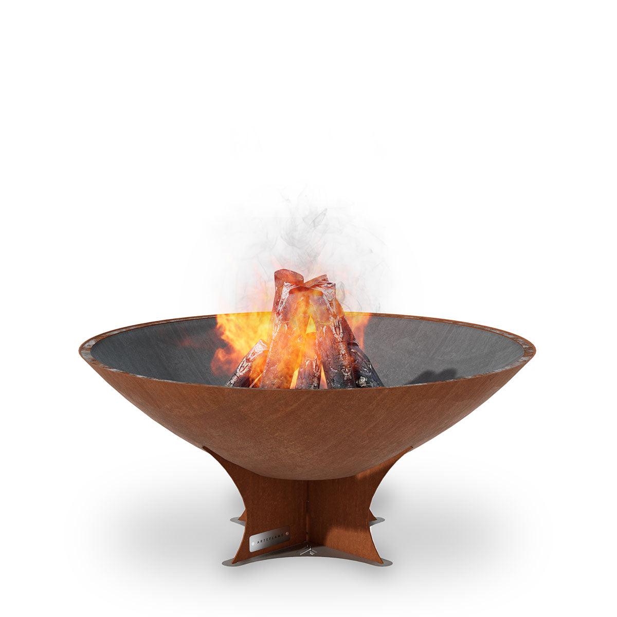 Arteflame Classic 40″ — Fire Pit (CORTEN Bowl; Short Round / Short Euro / Built-In No Base) - Energize Trek