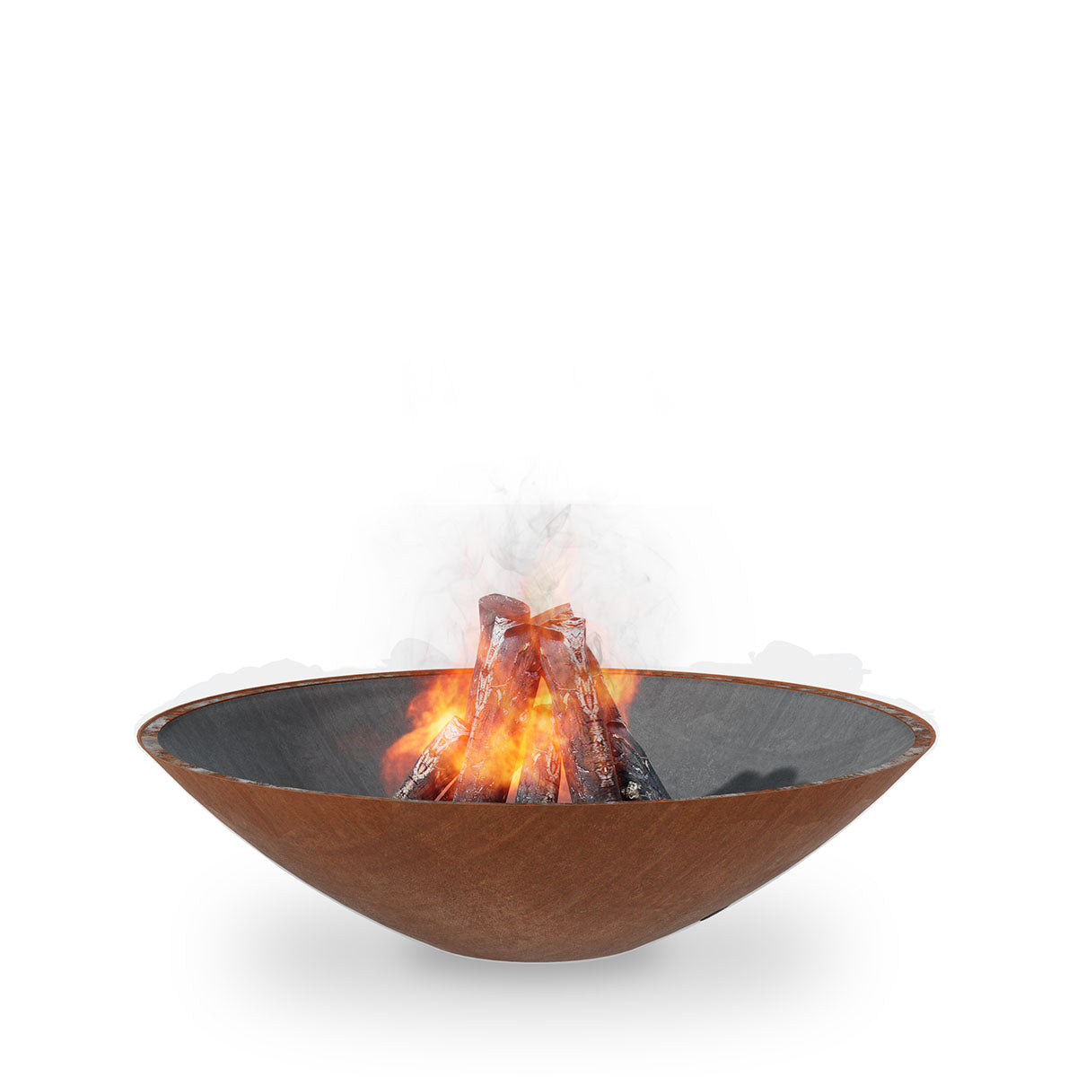 Arteflame Classic 40″ — Fire Pit (CORTEN Bowl; Short Round / Short Euro / Built-In No Base) - Energize Trek