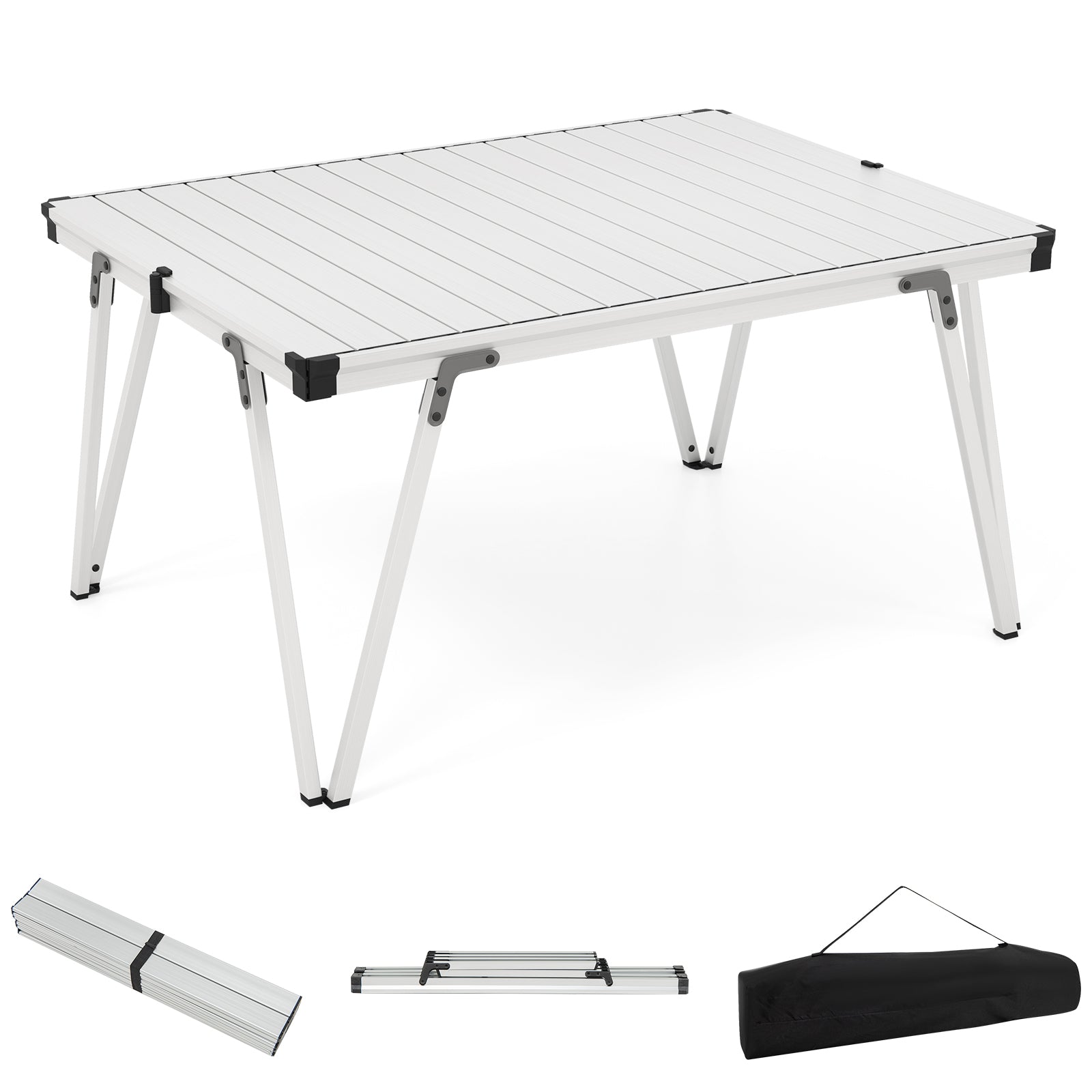 Folding Camping Table Picnic Table with Storage Bag and Waterproof Desktop - Energize Trek