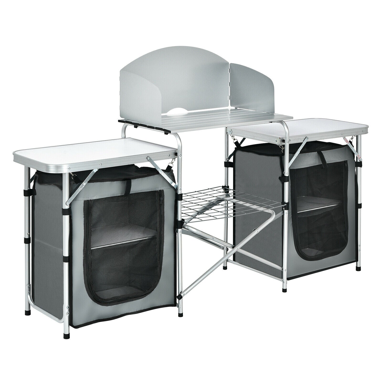 Folding Camping Table with Storage Organizer - Energize Trek