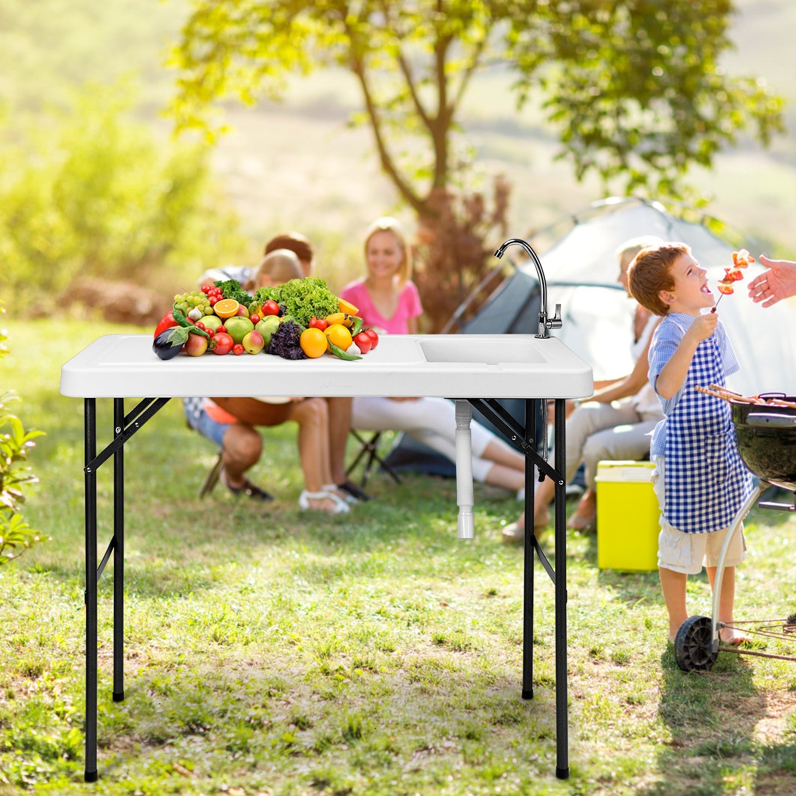 Folding Portable Fish Cleaning Cutting Table - Energize Trek