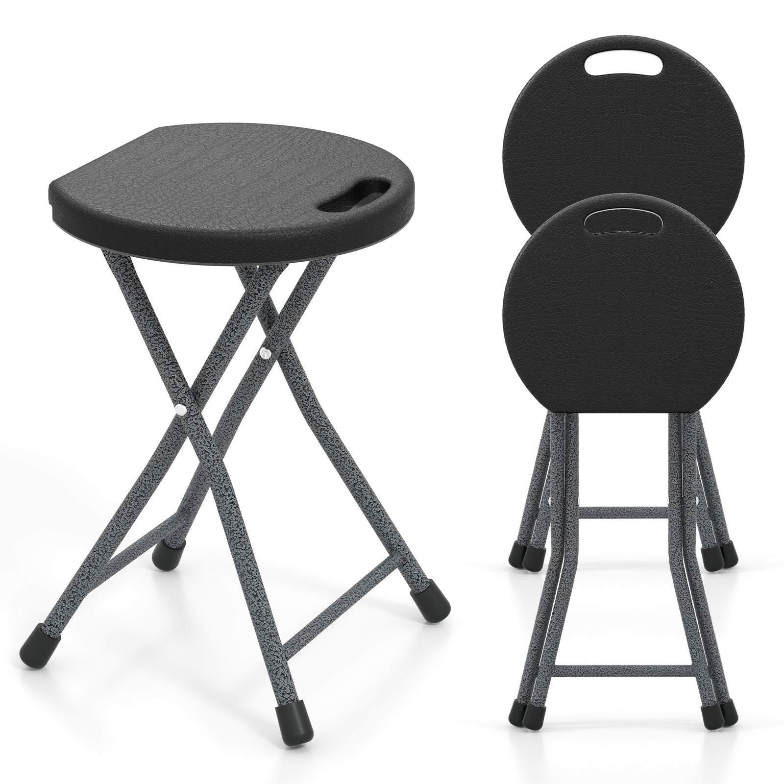 Folding Stool with Built-in Handle for Adults - Energize Trek