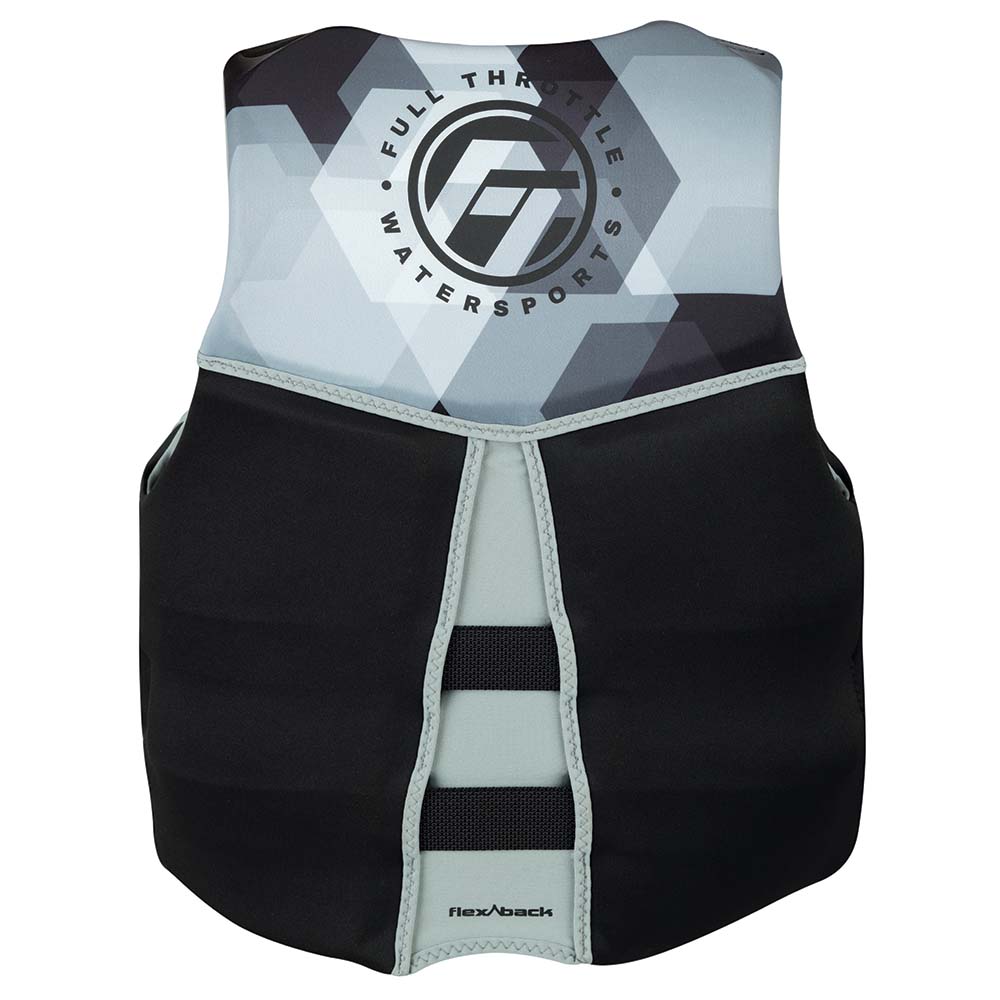 Full Throttle Mens RapidDry FlexBack Life Jacket  XL  BlackGrey 14250070105022