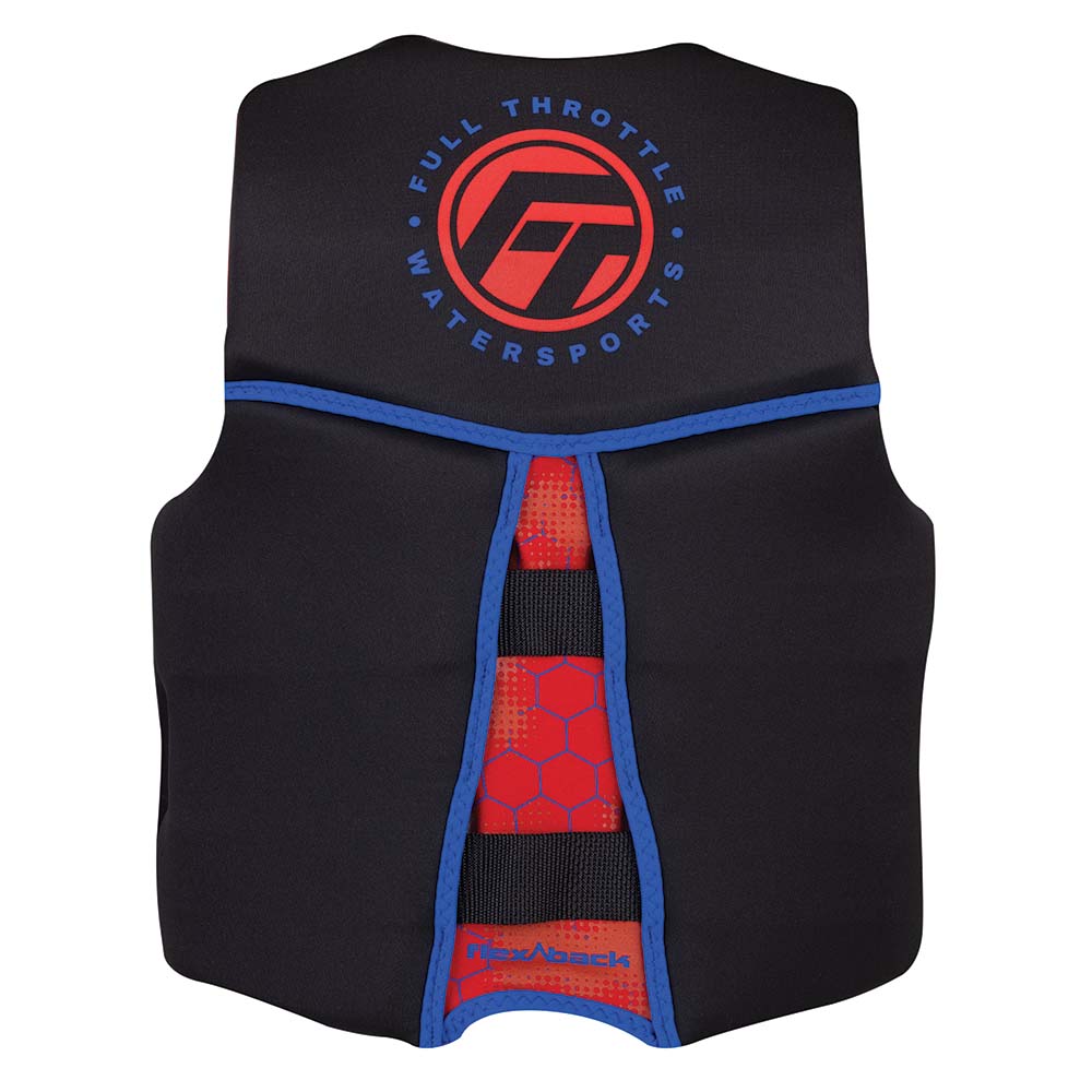 Full Throttle Youth RapidDry FlexBack Life Jacket  RedBlack 14250010000222