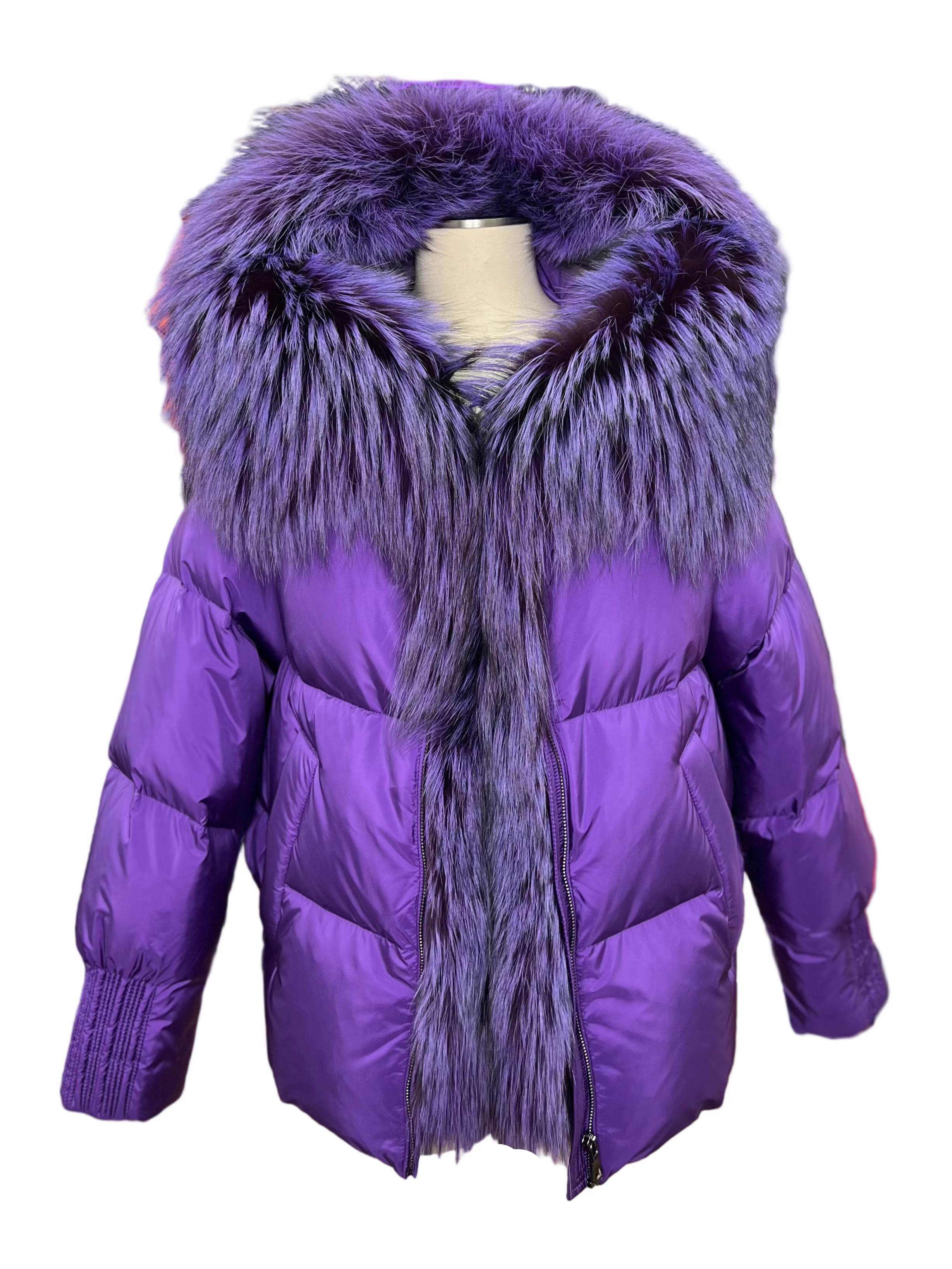 Genuine Silver Fox Fur Down Fill Parka - Energize Trek