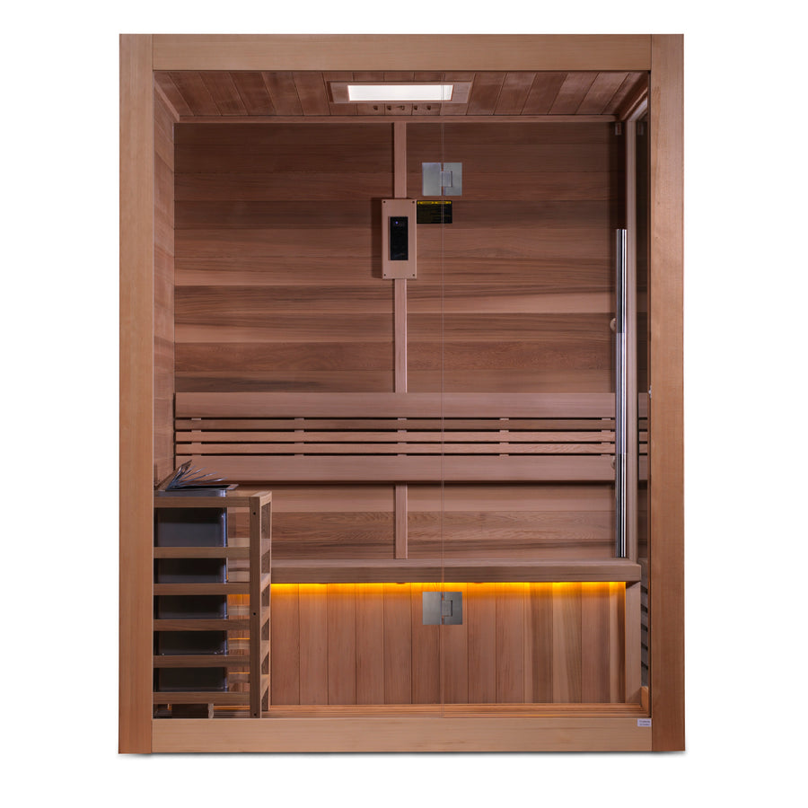 SAUNA EVOLUTION® 2-3 Person Traditional Steam Sauna Modern Relax 4 - Energize Trek