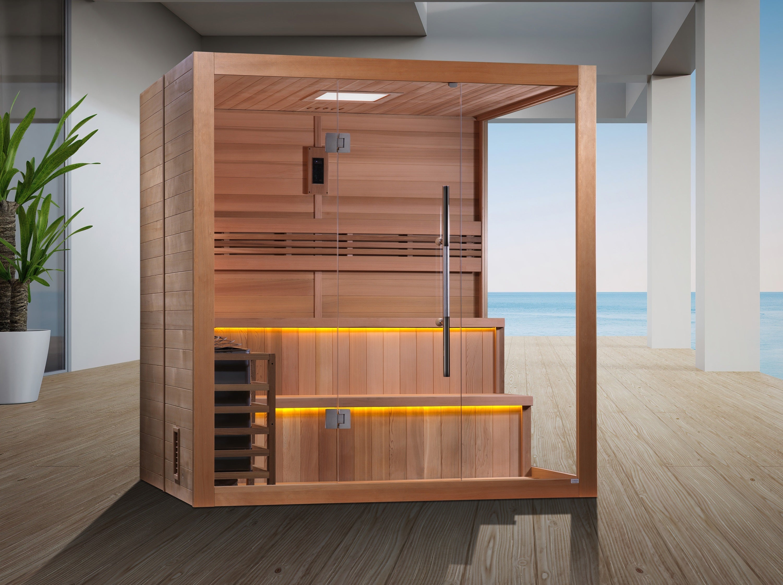 SAUNA EVOLUTION® 4-6 Person Sauna Modern Relax 6 - Energize Trek