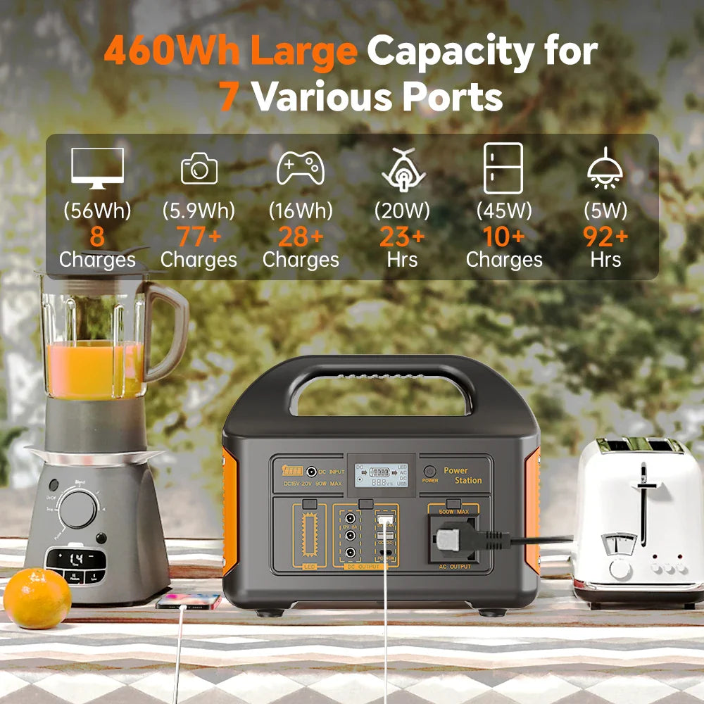 GaiaRay Portable Power Station 256Wh LiFePO4 Solar Generator For Camping - Energize Trek