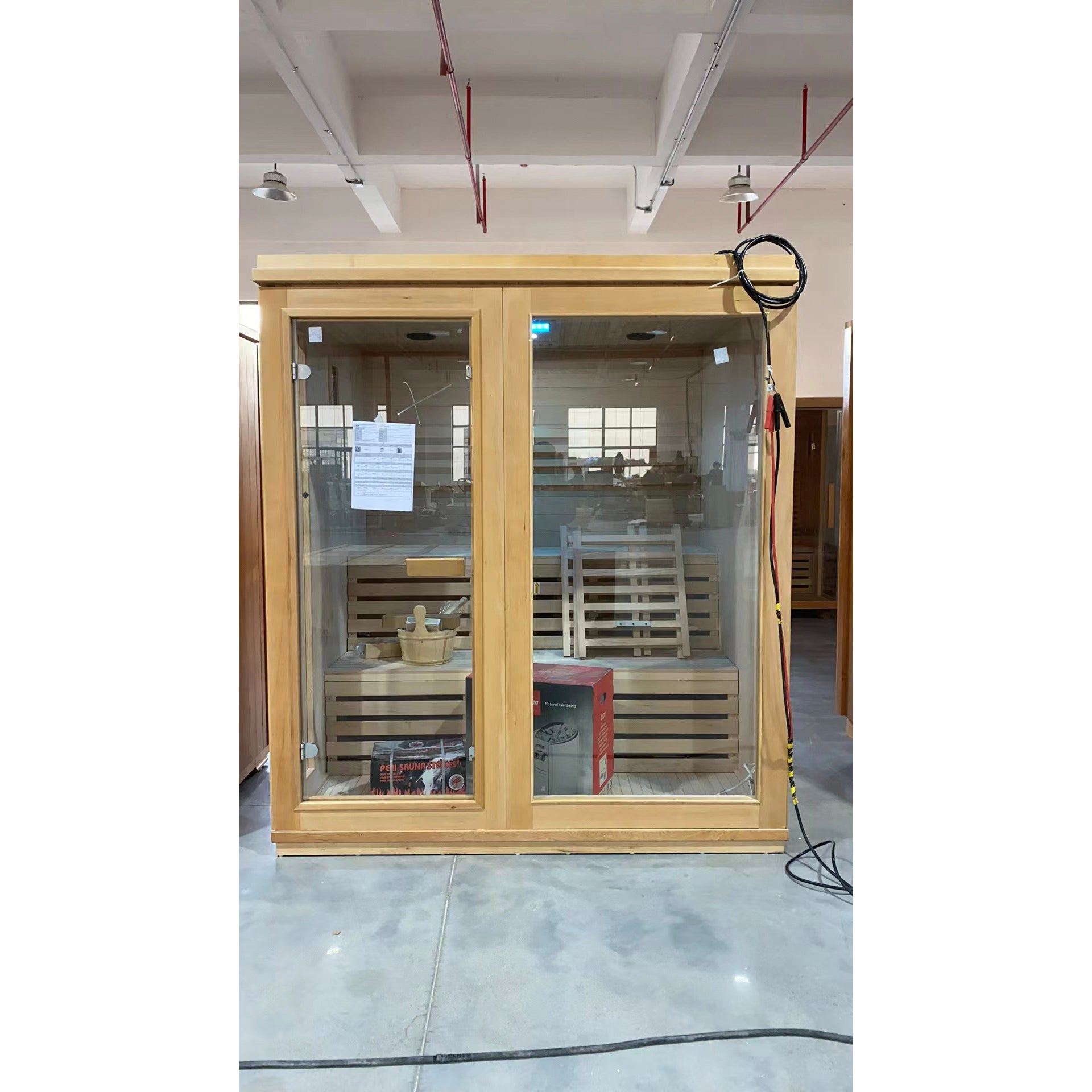 SAUNA EVOLUTION®  Finland Traditional Indoor Wooden Sauna Glass 07 - Energize Trek