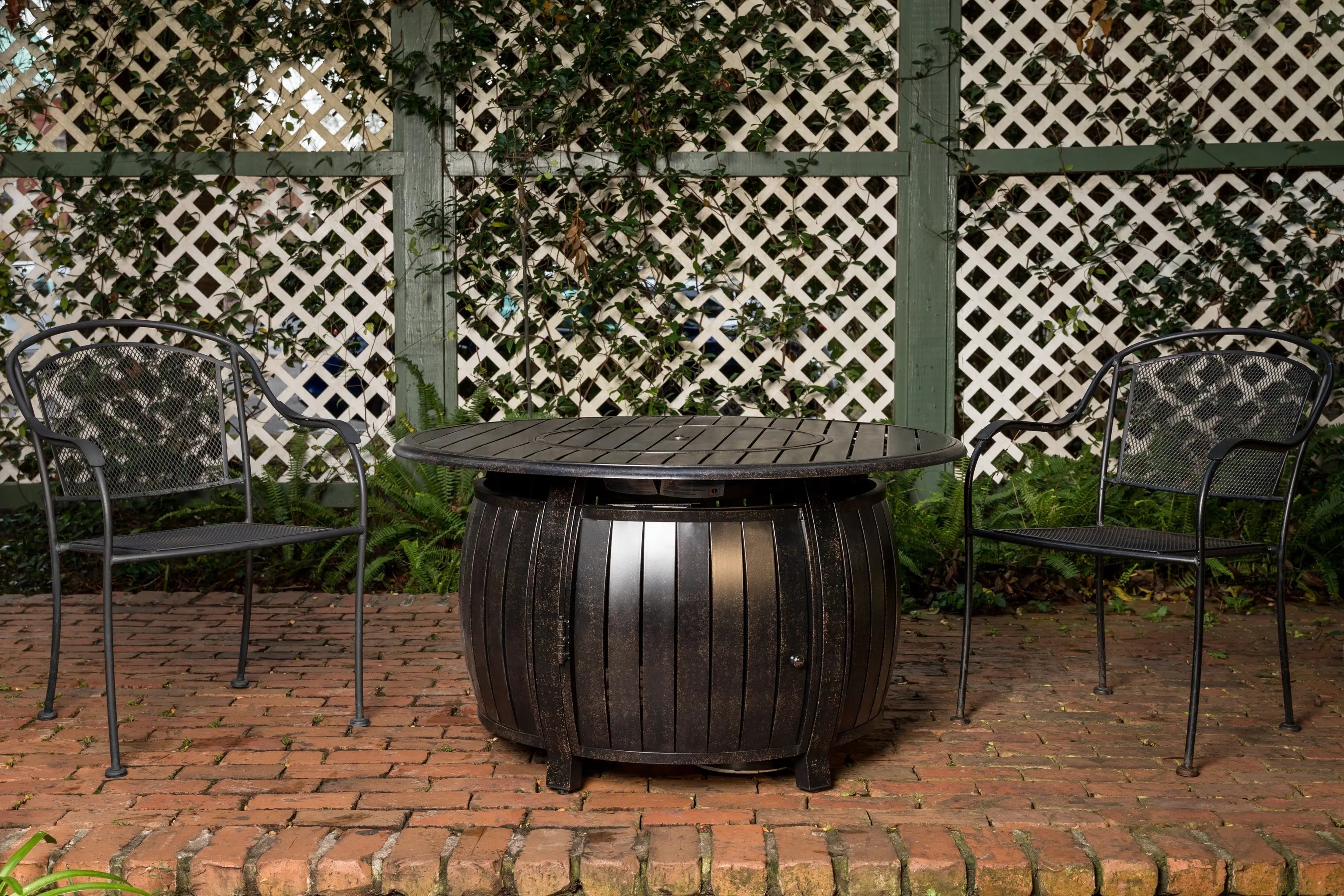 Grand Cooper 44" Round Aluminum Convertible Gas Fire Pit Table - Energize Trek