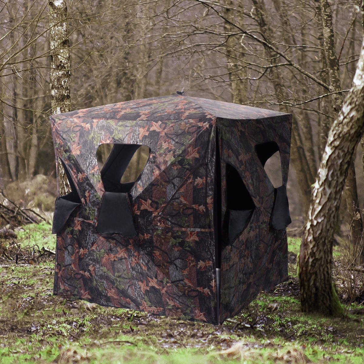 Ground Hunting Blind Portable Deer Pop Up Camo Hunter - Energize Trek