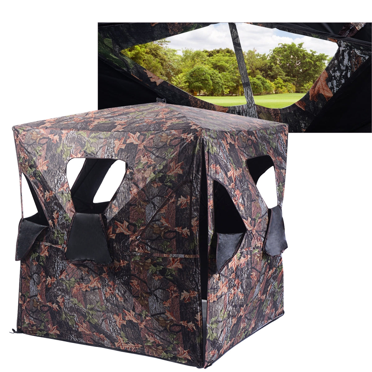 Ground Hunting Blind Portable Deer Pop Up Camo Hunter - Energize Trek