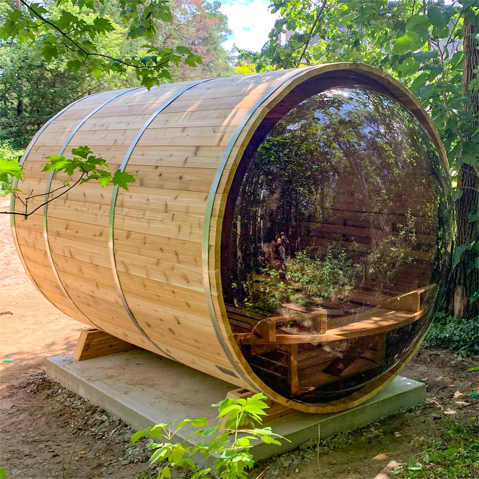 SAUNA EVOLUTION® Barrel Sauna Serenity Nature Air 4 - Energize Trek
