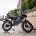 HappyRun G70 2000W Dual Battery Fast Electric Cargo Black Bike for Sale - Energize Trek