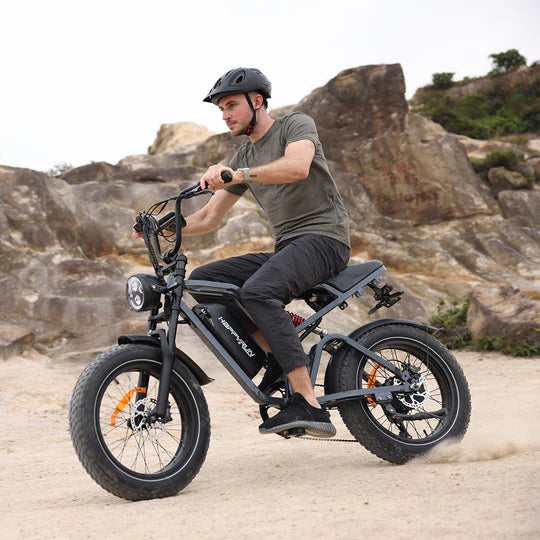 Happyrun Tank G60 Pro 2000W Moped Style Offroad Electric Bike Fat Tire - Energize Trek