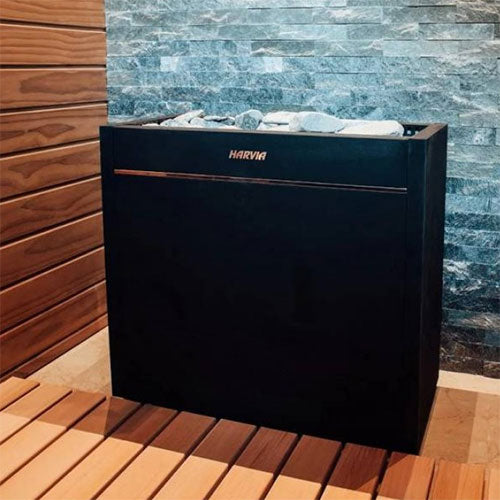 Harvia Pro 20 SS WH Pkg — Complete 24kW Wood-Burning Sauna Stove System - Energize Trek