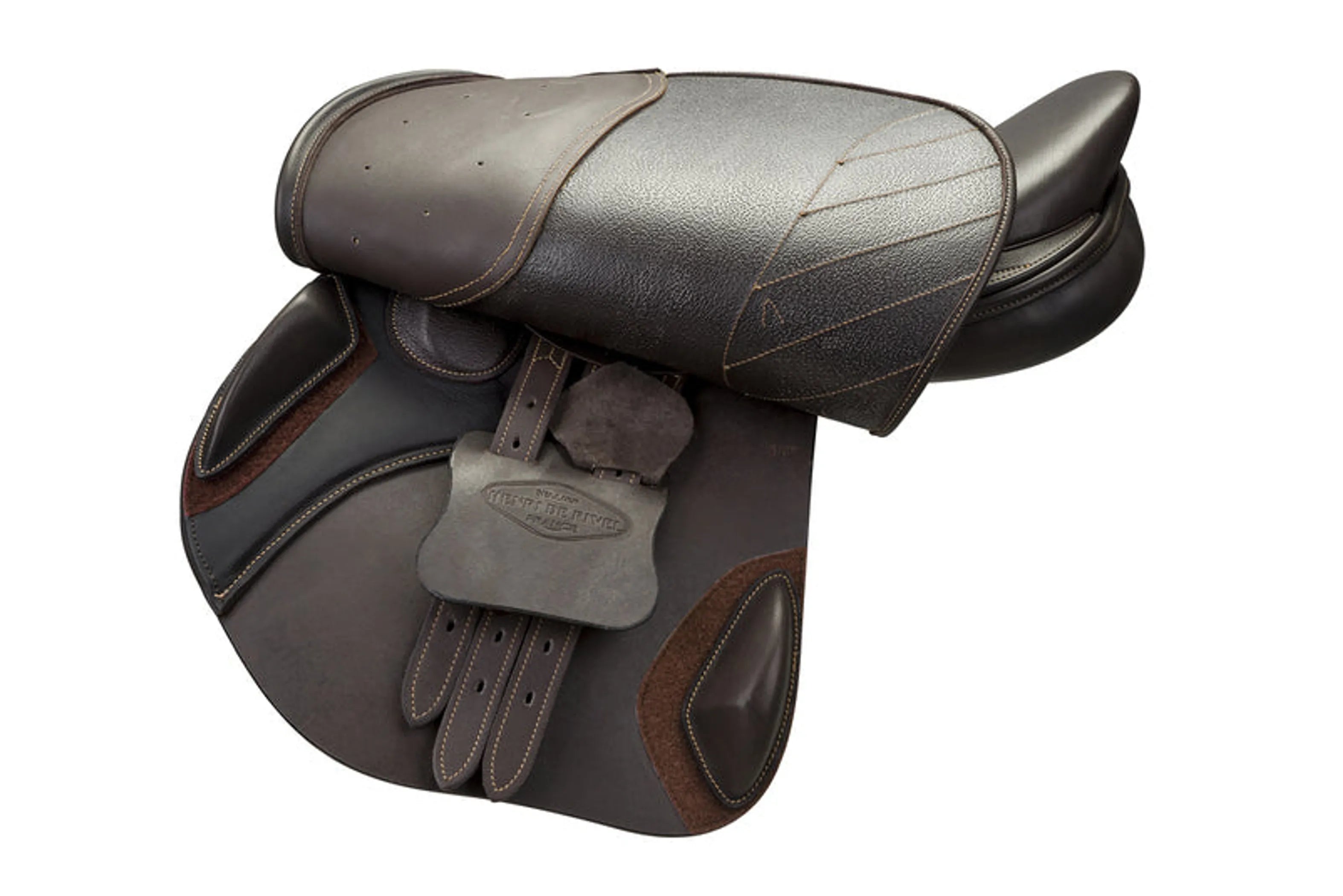 Henri de Rivel Synergy Close Contact Saddle - Color: Havana | Pack Of: 1 | Shape: Regular - Energize Trek