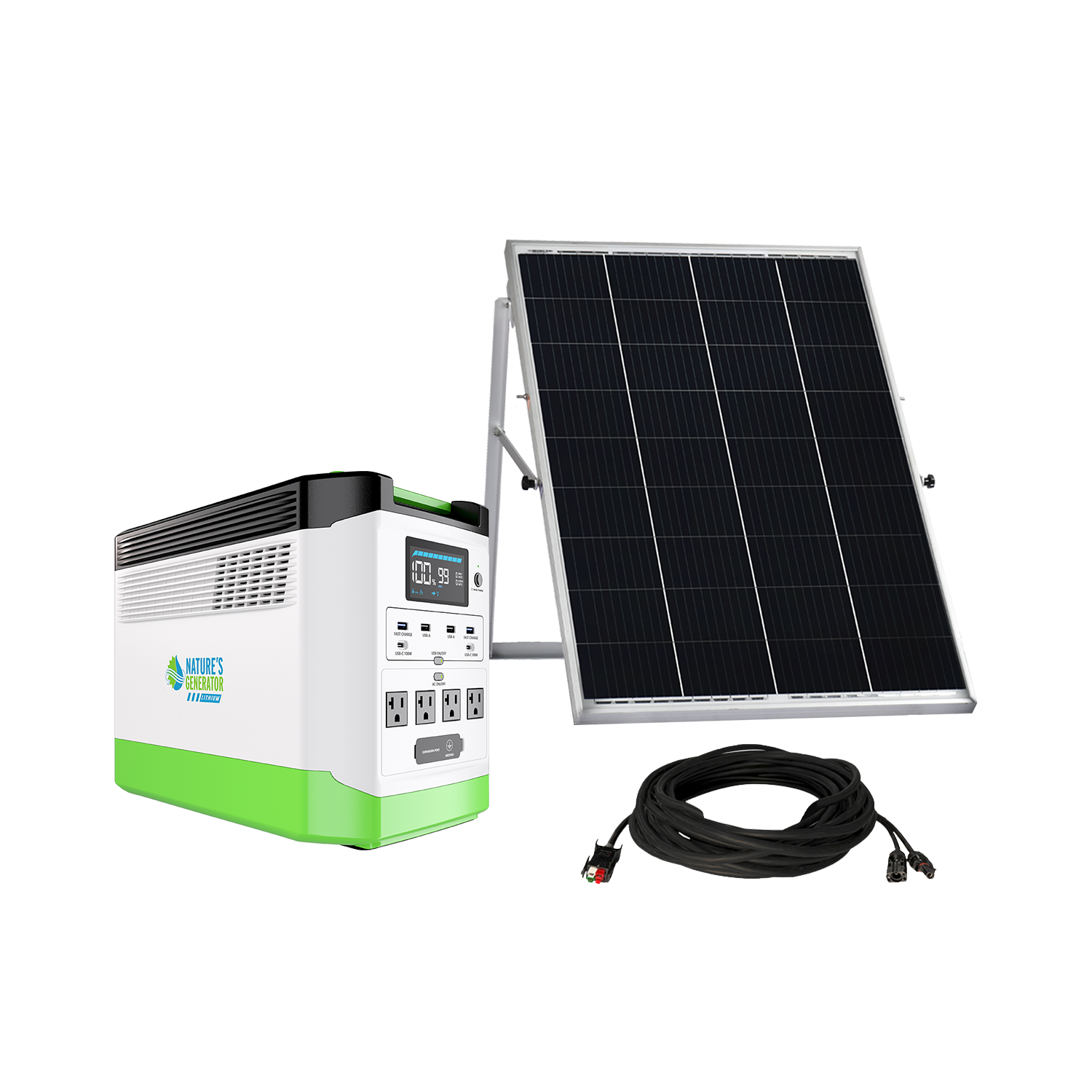 High Capacity Lithium 1800 Solar Generator - Energize Trek