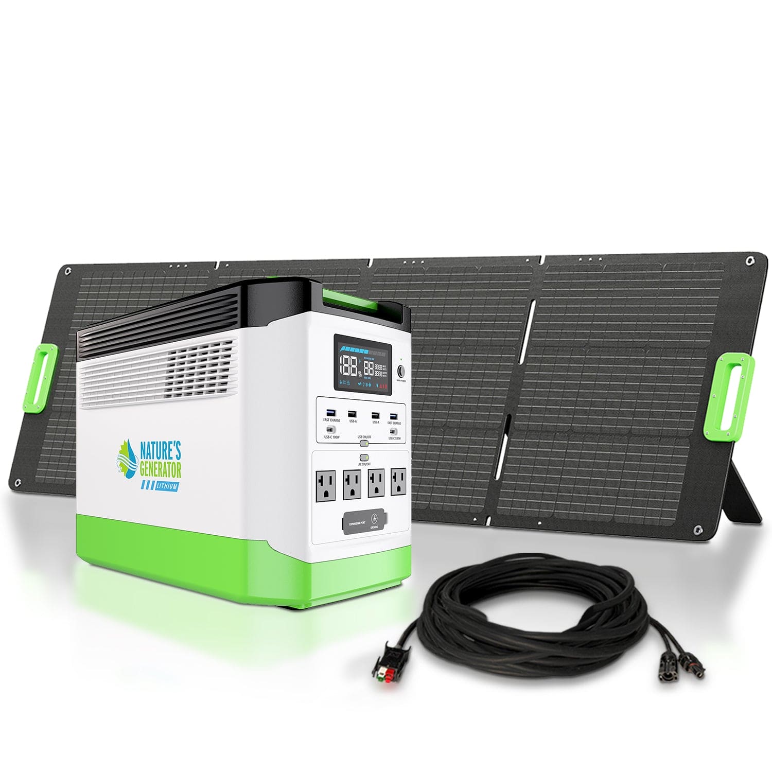 High Capacity Lithium 1800 Solar Generator - Energize Trek